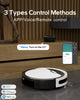 Kipvvo V3 Robot Vacuum and Mop, 3 in 1 Combo Cleaner for Home with Pet Hair and Hard Floor, 5000Pa Suction, Self-Charging, 120 Mins Run Time,Super Thin Body & Large Dust Box,App + Alexa(White Black)